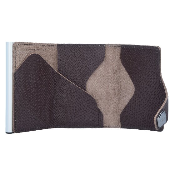 Tru Virtu Etui na karty kredytowe Click & Slide Portfel RFID Skóra 6,5 cm