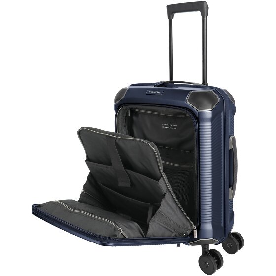 Travelite Millennium 4 kółka Walizka kabinowa 55 cm Komora na laptopa