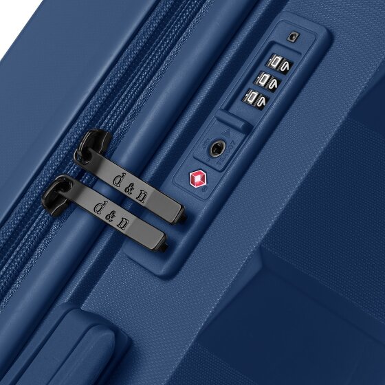 d&n South Dakota 4 kółka Walizka kabinowy S 55 cm z plisą rozprężną