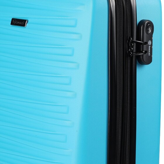 Benzi 5493 4 kółka Walizka kabinowy S 53 cm z plisą rozprężną