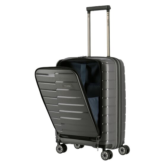 Travelite Air Base 4 kółka Walizka kabinowa 55 cm Komora na laptopa