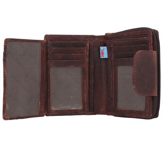 Jack Kinsky Monterey Portfel Ochrona RFID Skórzany 10 cm