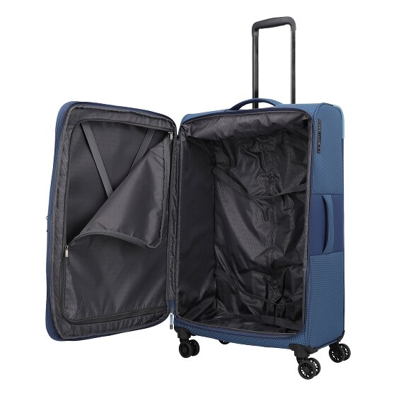 Travelite Corsiica 4 kółka Walizka L 77 cm z plisą rozprężną