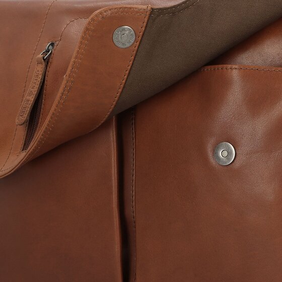 Greenburry Vintage Briefcase Messenger Skórzany 40 cm Komora na laptopa