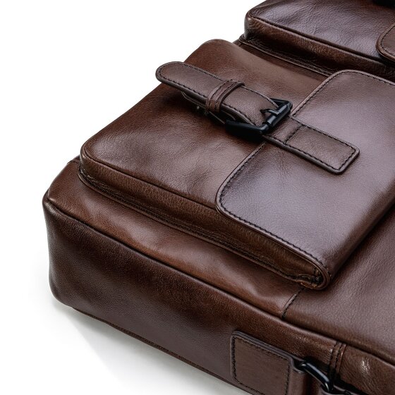 Farmhood Memphis Briefcase Messenger Skórzany 38 cm Komora na laptopa