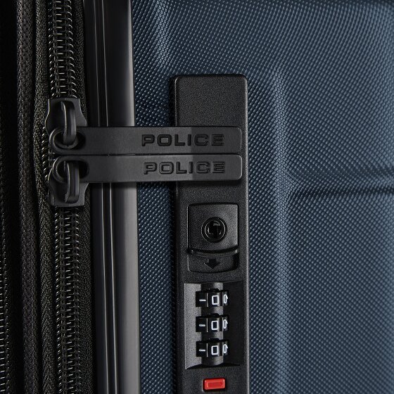 Police London 4 kółka Zestaw walizek 3-części z funkcją poszerzenia