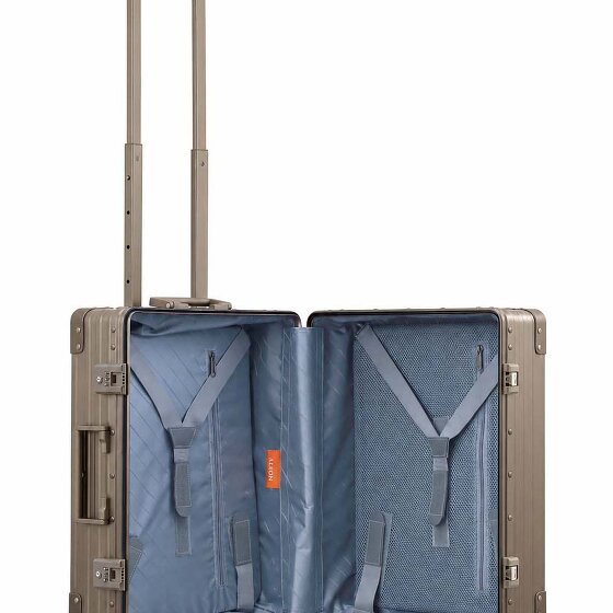 Aleon Walizka kabinowa Traveler Domestic z 4 kółkami, Aluminium, 55 cm