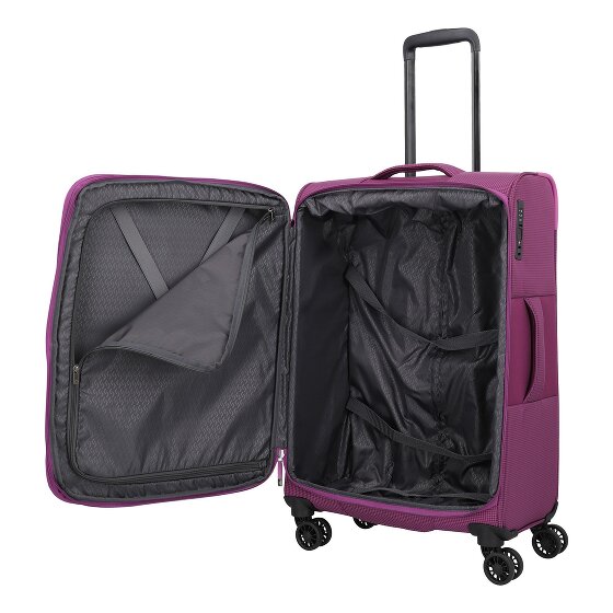 Travelite Corsiica 4 kółka Walizka M 67 cm z plisą rozprężną