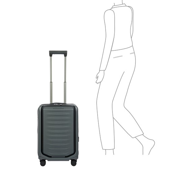 Porsche Design Roadster 4 kółka Walizka kabinowy S 55 cm Komora na laptopa z plisą rozprężną