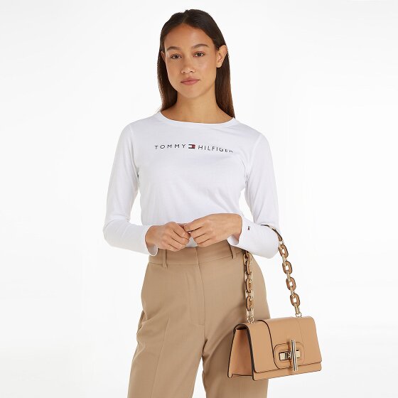 Tommy Hilfiger Turnlock Torba na ramię Skórzany 28 cm