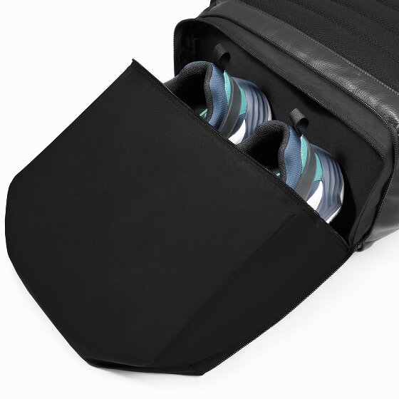 Piquadro Russel Plecak Ochrona RFID Skórzany 47 cm Komora na laptopa