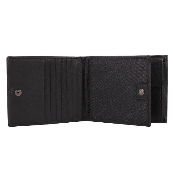 Braun Büffel Hannes Portfel Ochrona RFID Skórzany 12 cm