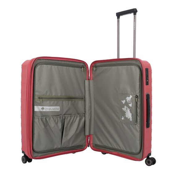 Travelite mooby 4 kółka Walizka M 66 cm z plisą rozprężną