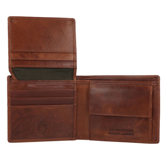 Greenburry Newport Portfel Ochrona RFID Skórzany 11 cm