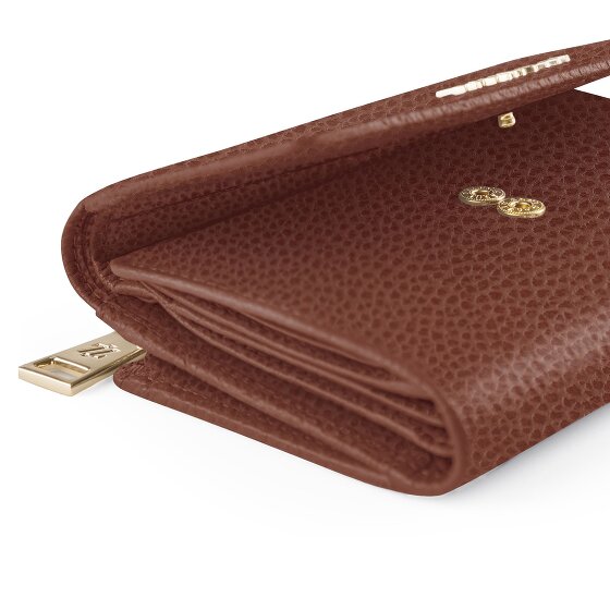 Lazarotti Portfel Bologna Leather XL z kieszenią zapinaną na zamek dookoła, Skóra, 14 cm