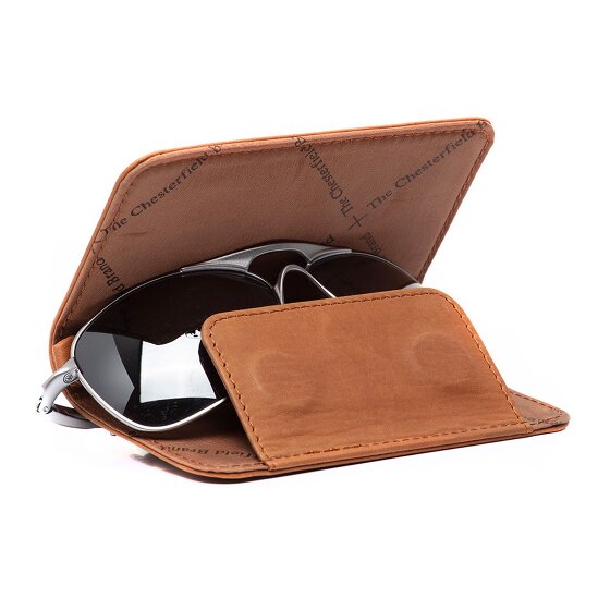 The Chesterfield Brand Maplewood Futerał na okulary Skórzany 3 cm