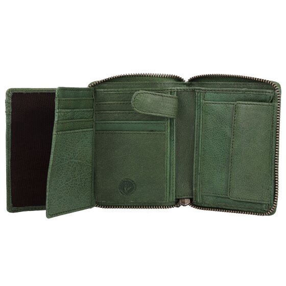 Greenburry Vintage Washed Leather Wallet 10 cm
