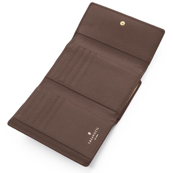 Lazarotti Skórzany portfel Bologna XL z przegrodą na zamek błyskawiczny, skóra 14 cm