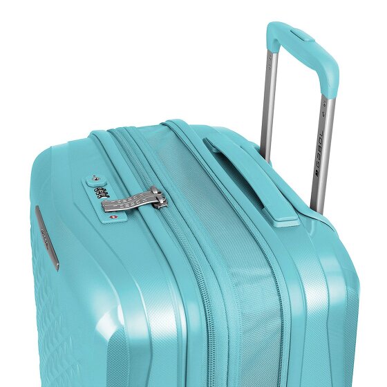 Gabol Queens 4 kółka Zestaw walizek 3-części z plisą rozprężną