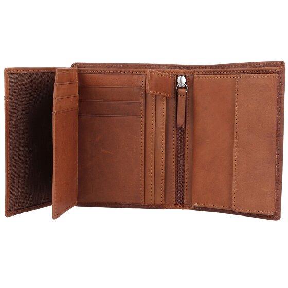 Esquire Croco Portfel Ochrona RFID Skórzany 10 cm