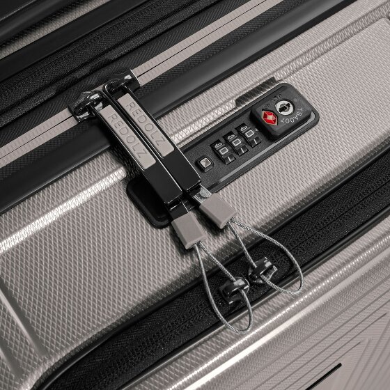 Redolz Essentials 14 4 kółka Walizka kabinowy S 55 cm Komora na laptopa z plisą rozprężną