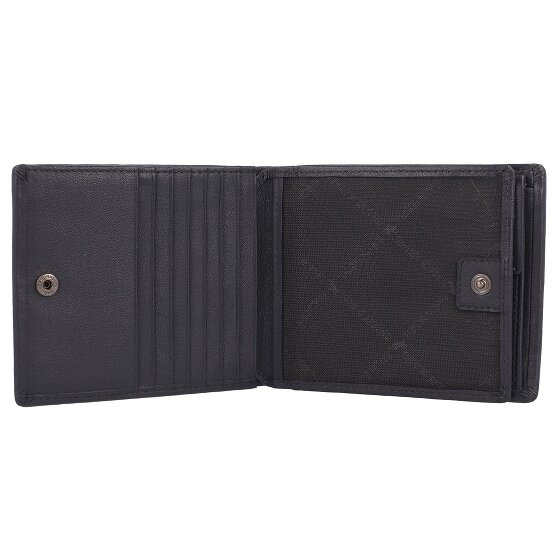 Braun Büffel Hannes Portfel Ochrona RFID Skóra 12 cm