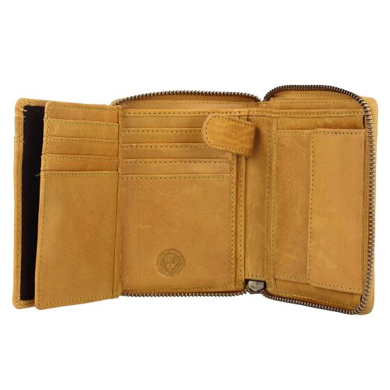Greenburry Vintage Washed Leather Wallet 10 cm