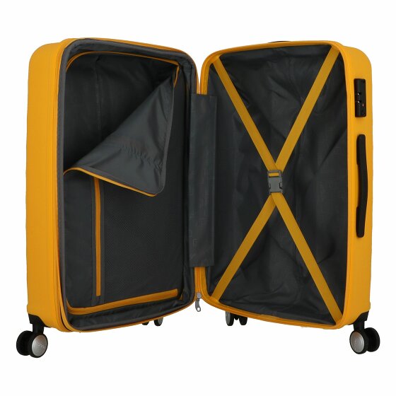 American Tourister Summer Square 4 kółka Zestaw walizek 3-części z plisą rozprężną