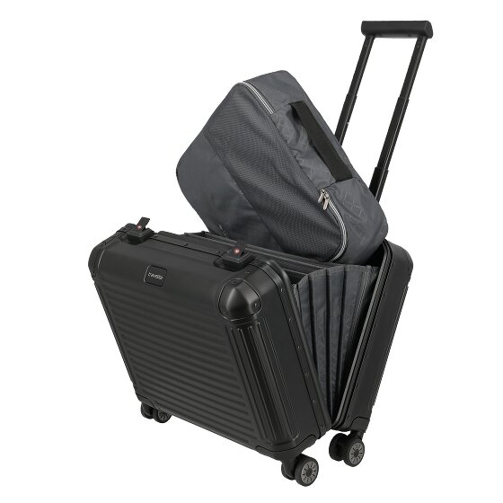 Travelite Walizka biznesowa Next z 4 kółkami, Aluminium, 43 cm
