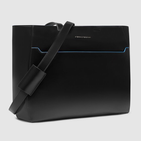 Piquadro Blue Square Shopper Bag Skóra 40 cm