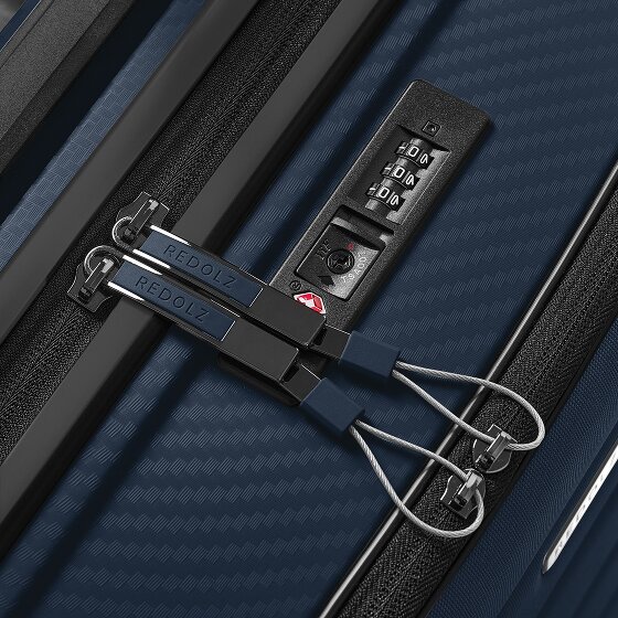 Redolz Essentials 17 4-kołowy wózek kabinowy 55 cm z miękką kieszenią na laptopa