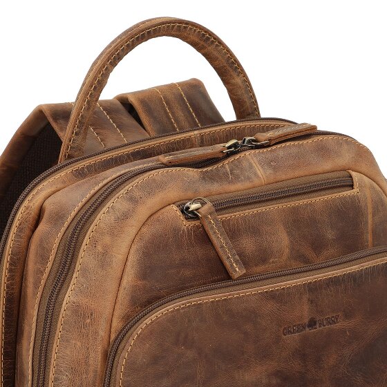 Greenburry Vintage Plecak Skórzany 43 cm Komora na laptopa