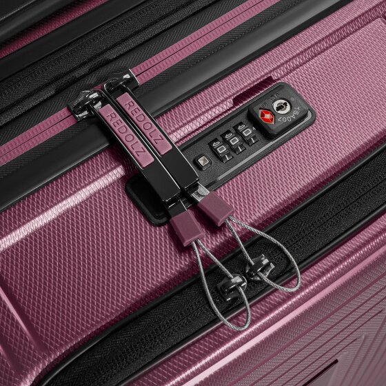 Redolz Essentials 14 4 kółka Walizka kabinowy S 55 cm Komora na laptopa z plisą rozprężną