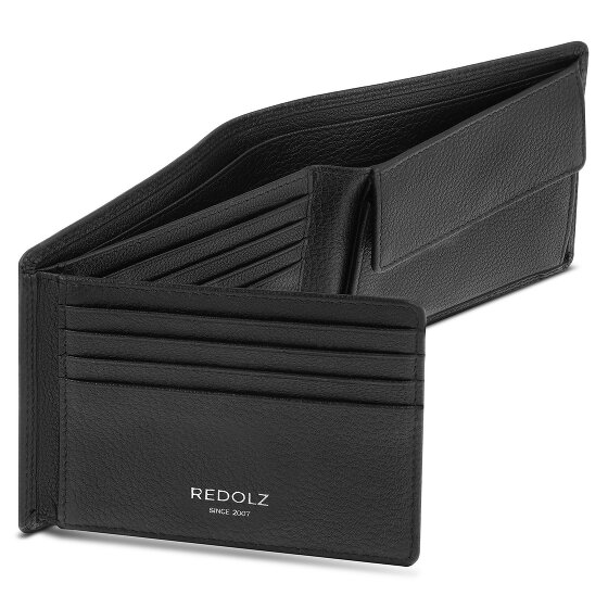 Redolz Leather Essentials QF portfel RFID skórzany rozkładany 12 cm