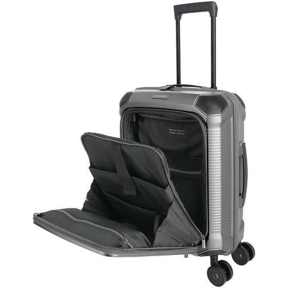 Travelite Millennium 4 kółka Walizka kabinowa 55 cm Komora na laptopa