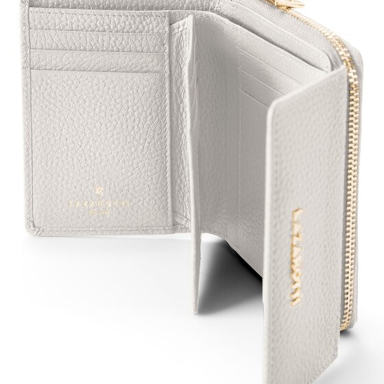 Lazarotti Skórzany portfel Bologna z zamkiem błyskawicznym 12 cm