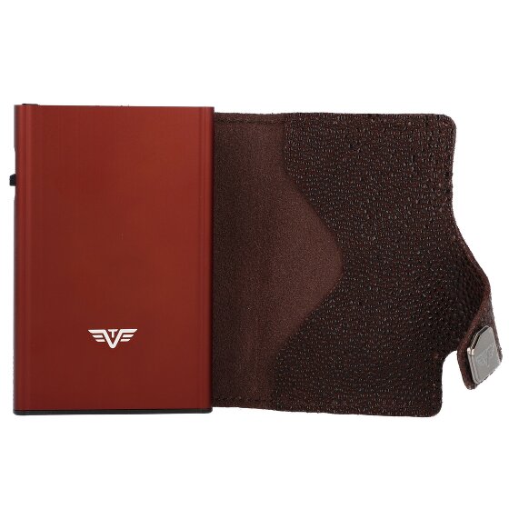 Tru Virtu Etui na karty kredytowe Click & Slide Portfel RFID Skóra 6,5 cm