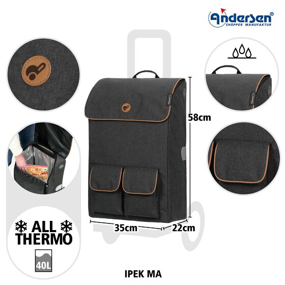Andersen Shopper Komfort Shopper Ipek Ma Walizka na zakupy 58 cm