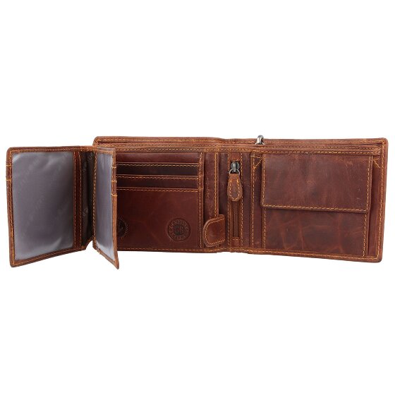 Greenburry Vintage Cafe Racer Wallet RFID Leather 12 cm