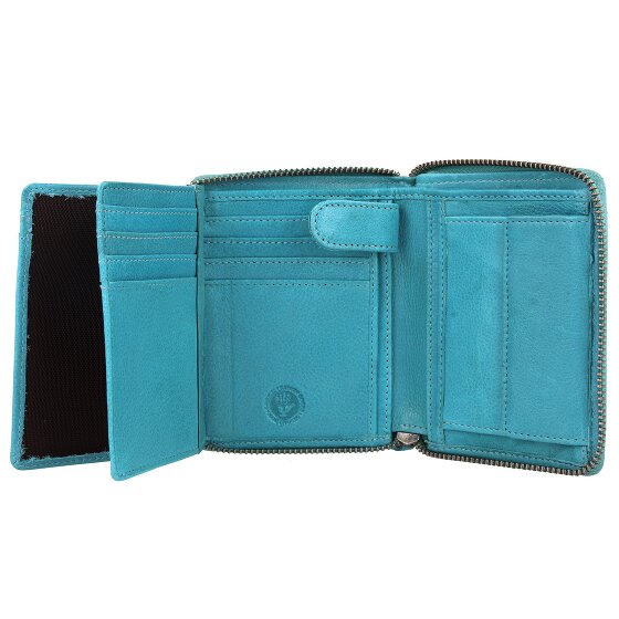Greenburry Vintage Washed Leather Wallet 10 cm