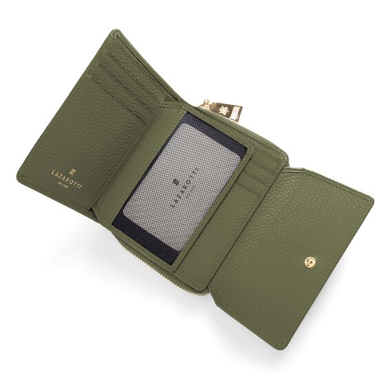 Lazarotti Skórzany portfel Bologna z zamkiem błyskawicznym 12 cm