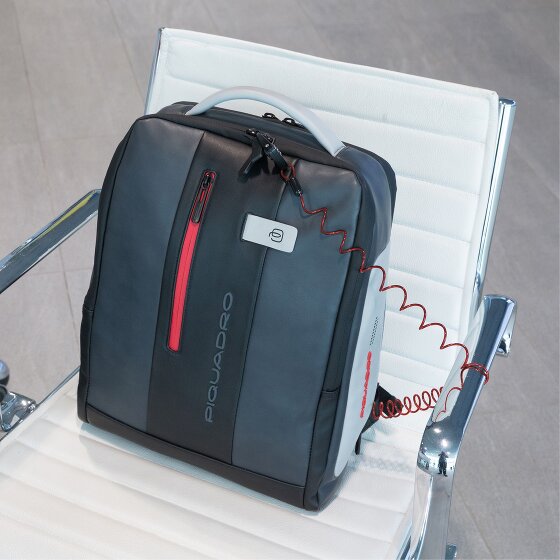 Piquadro Skórzany plecak Urban 41 cm z przegrodą na laptopa