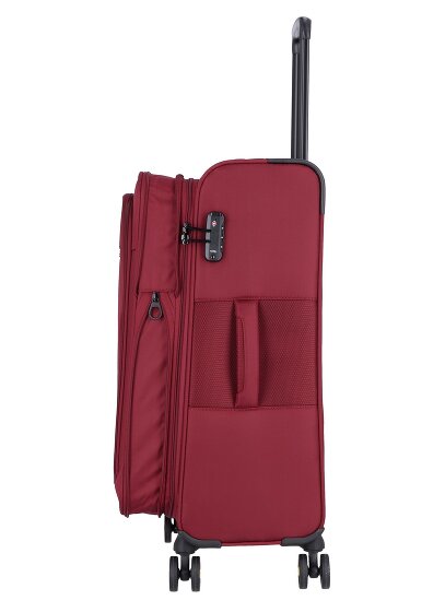 d&n Travel Line 9704 4 kółka Walizka M 68 cm z plisą rozprężną