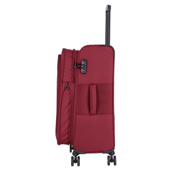 d&n Travel Line 9704 4 kółka Walizka M 68 cm z plisą rozprężną