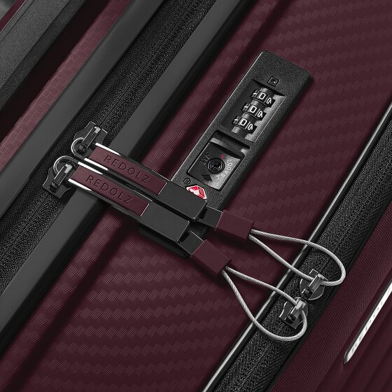 Redolz Essentials 17 4-kołowy wózek kabinowy 55 cm z miękką kieszenią na laptopa