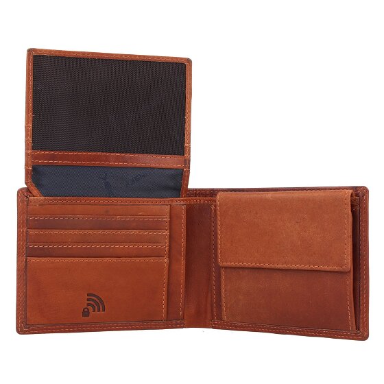 Jack Kinsky Montreal Portfel Ochrona RFID Skórzany 12 cm