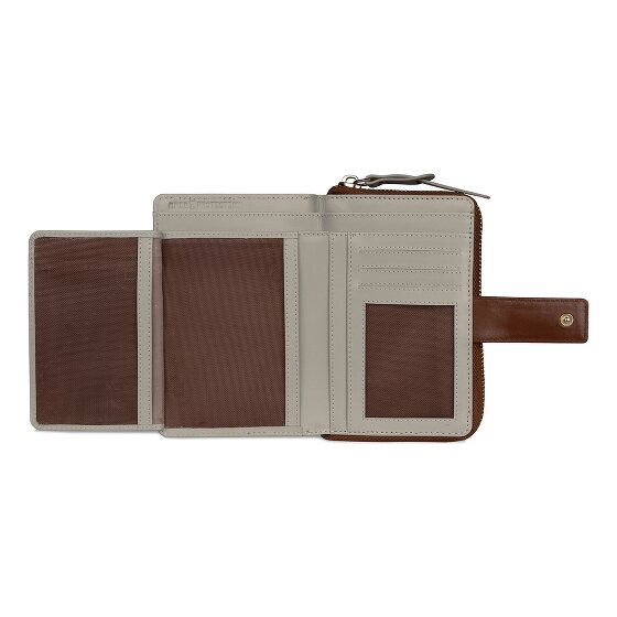 bugatti Viola Portfel Ochrona RFID Skórzany 14 cm