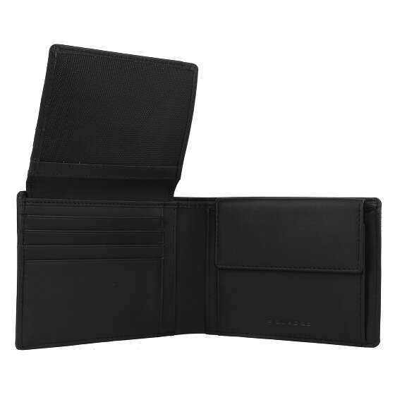 Piquadro Woody Portfel Ochrona RFID Skórzany 13 cm