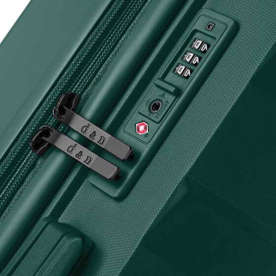 d&n South Dakota 4 kółka Walizka kabinowy S 55 cm z plisą rozprężną