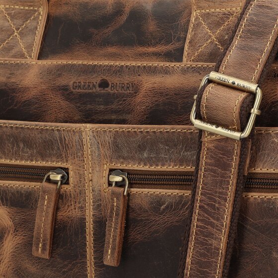 Greenburry Vintage Teczka Skórzany 38 cm Komora na laptopa